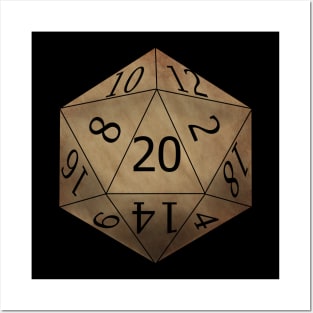 Parchment D20 Posters and Art